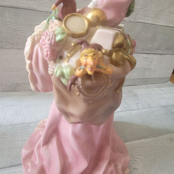 Franklin Mint Father Christmas Santa Claus Ceramic Figurine - Picture 8 of 10